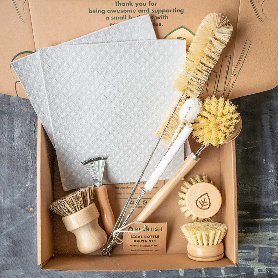 Zero Waste Kitchen Brush Set - Starter Kit – Sisadore