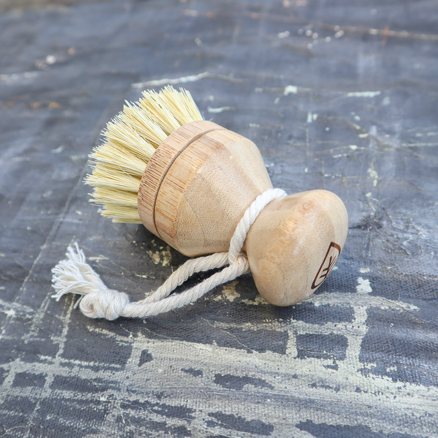 Refillable Sisal Dish Hand Brush with Free Refill-6
