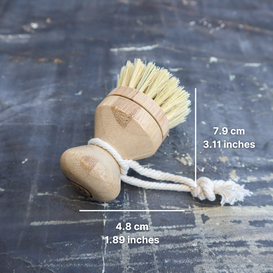 Refillable Sisal Dish Hand Brush with Free Refill-2