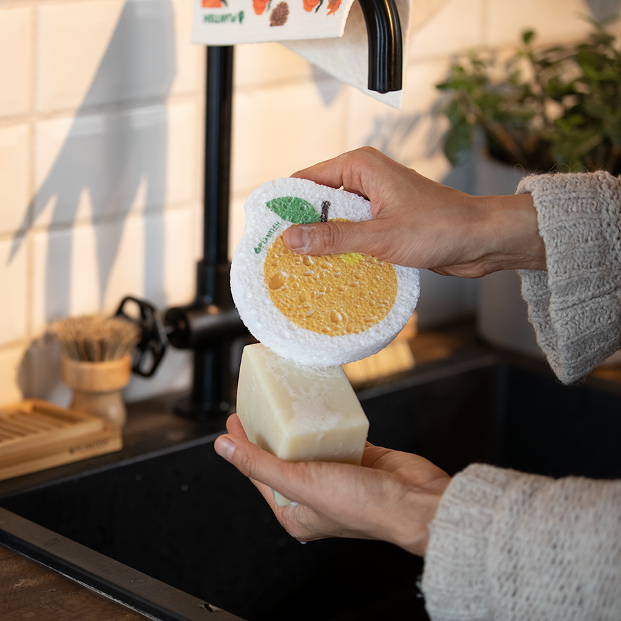 Solid Dish Soap Sponge Scrubber Bundle – Sisadore