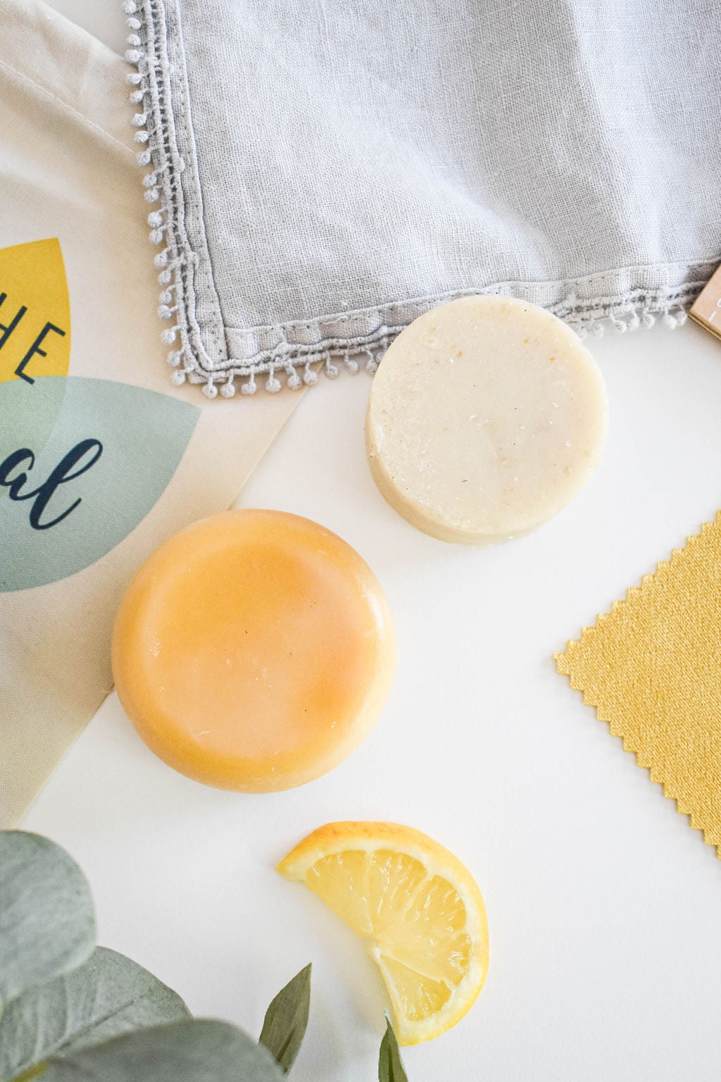 Lemon Eucalyptus Shampoo and Conditioner Bar set