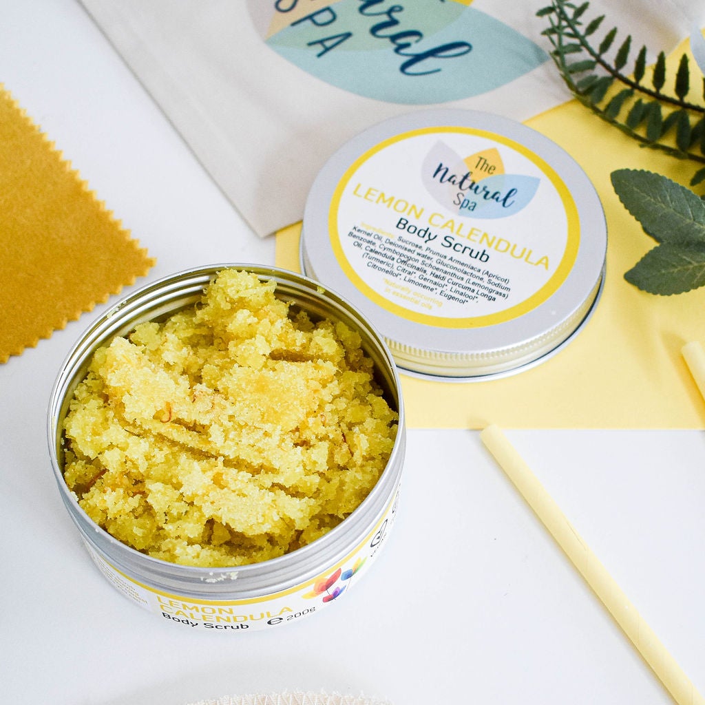 Lemon Calendula, Body Scrub - 3 different size option