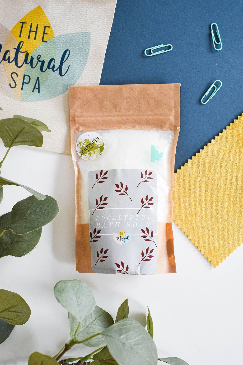 Eucalyptus Bath Soak - Compostable pouch  2 different size options