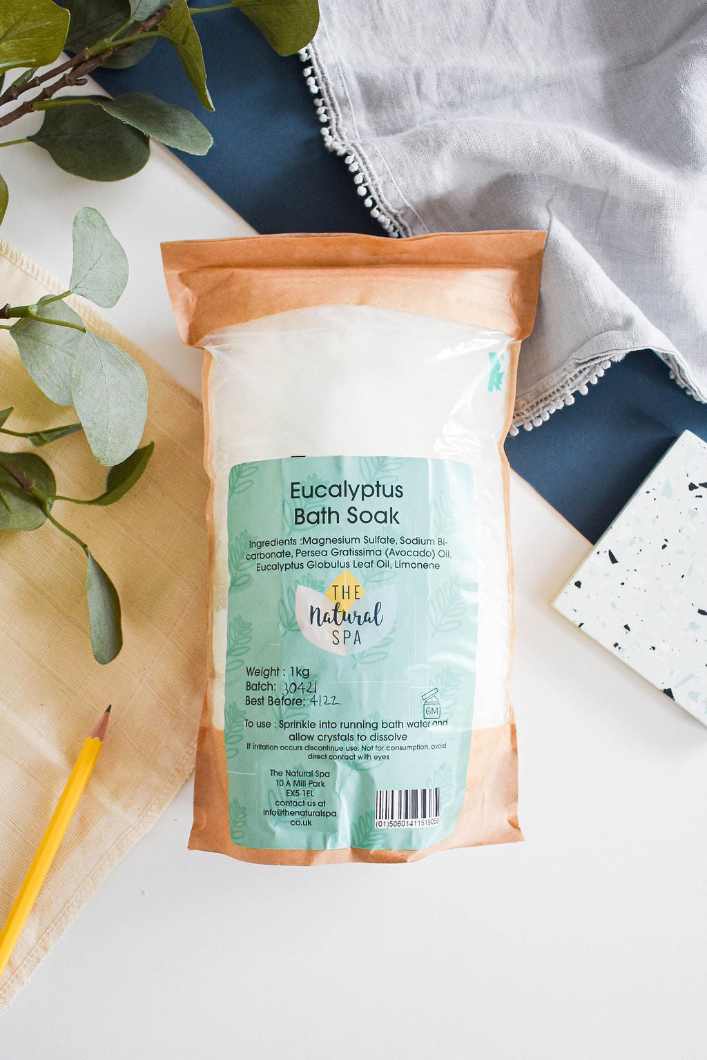 Eucalyptus Bath Soak - Compostable pouch  2 different size options