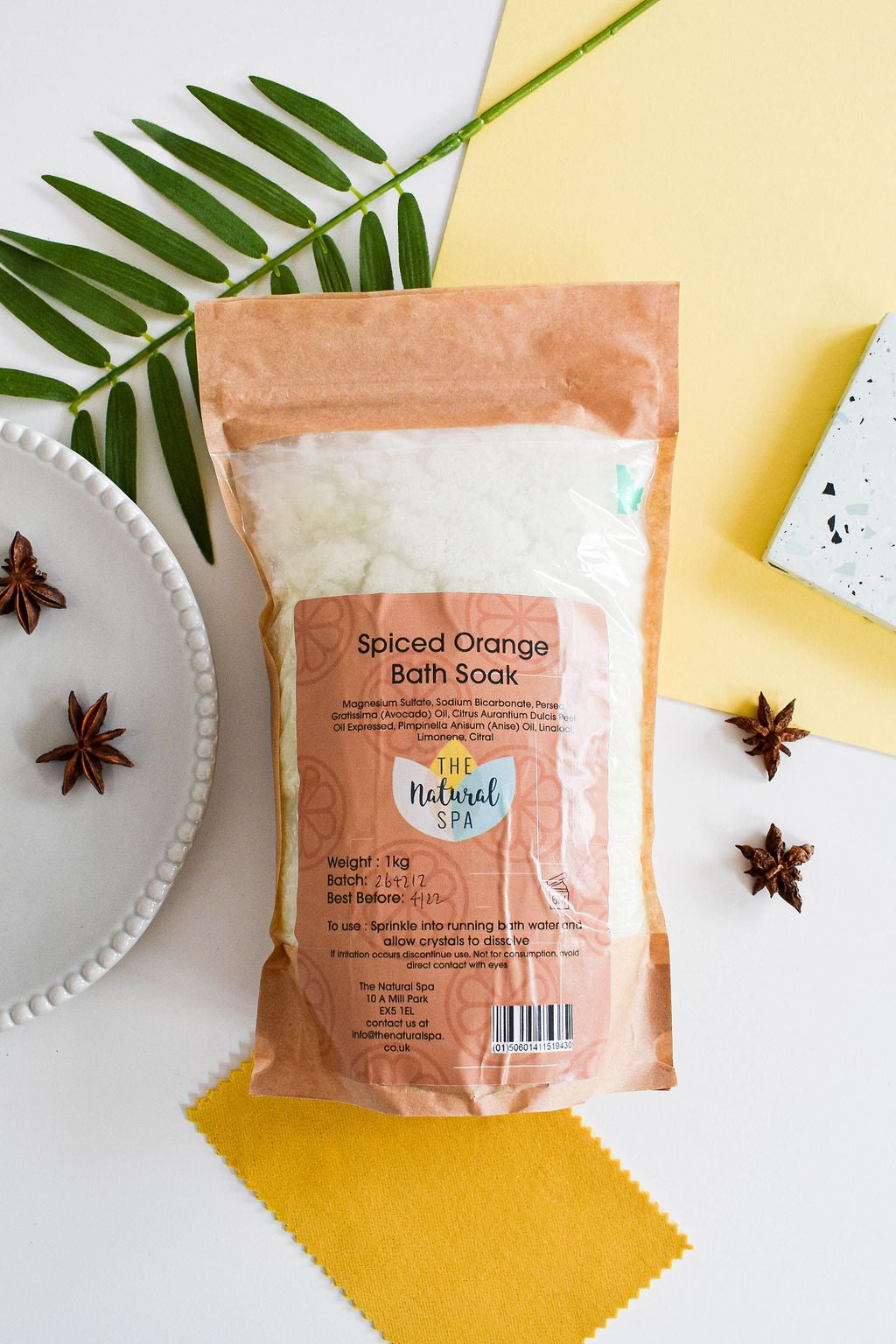 Spiced Orange Bath Salts - Compostable pouch - 2 different size options