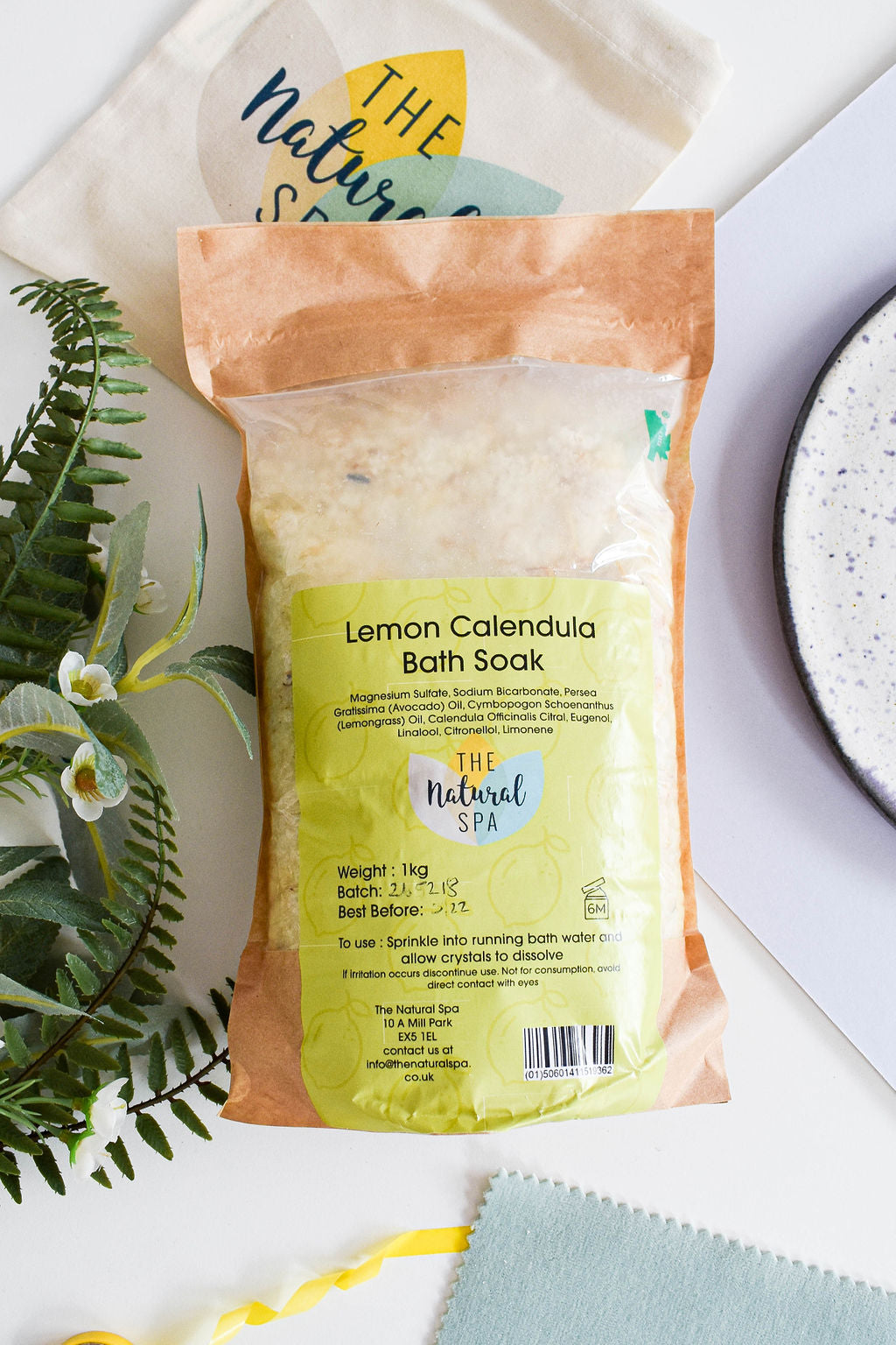 Lemon and Calendula Bath Soak - Compostable pouch  2 different size options