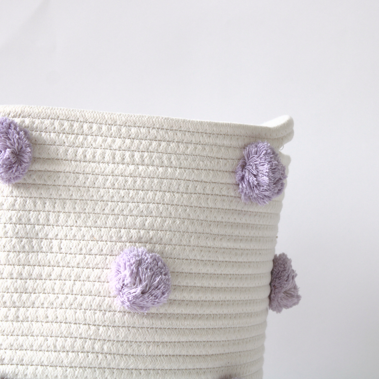 Lilac Pom Basket - Large