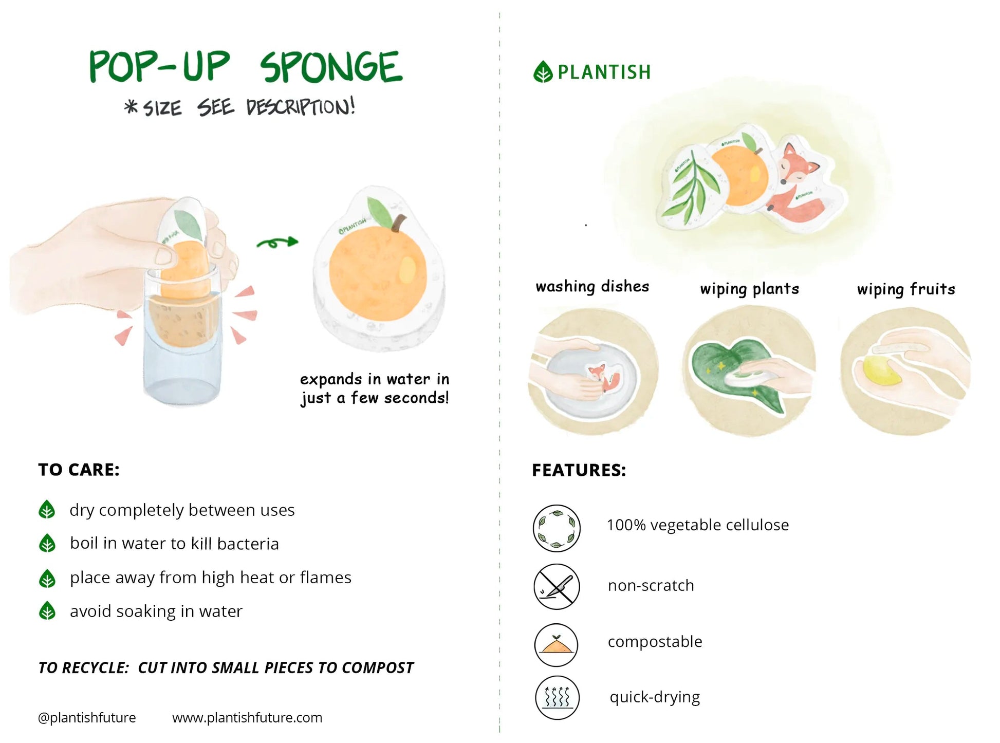 Solid Dish Soap Sponge Scrubber Bundle, Plant Based