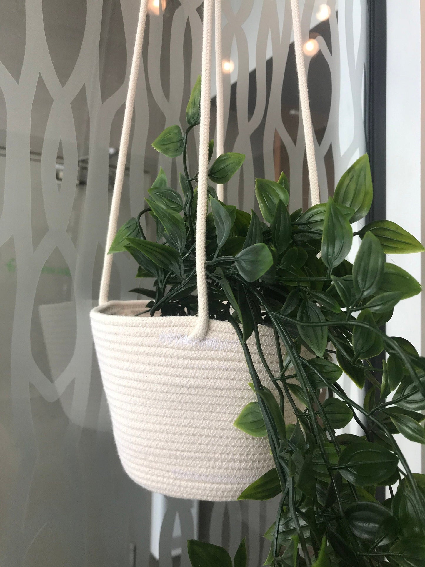 4 inch Hanging Basket Planter - Handmade