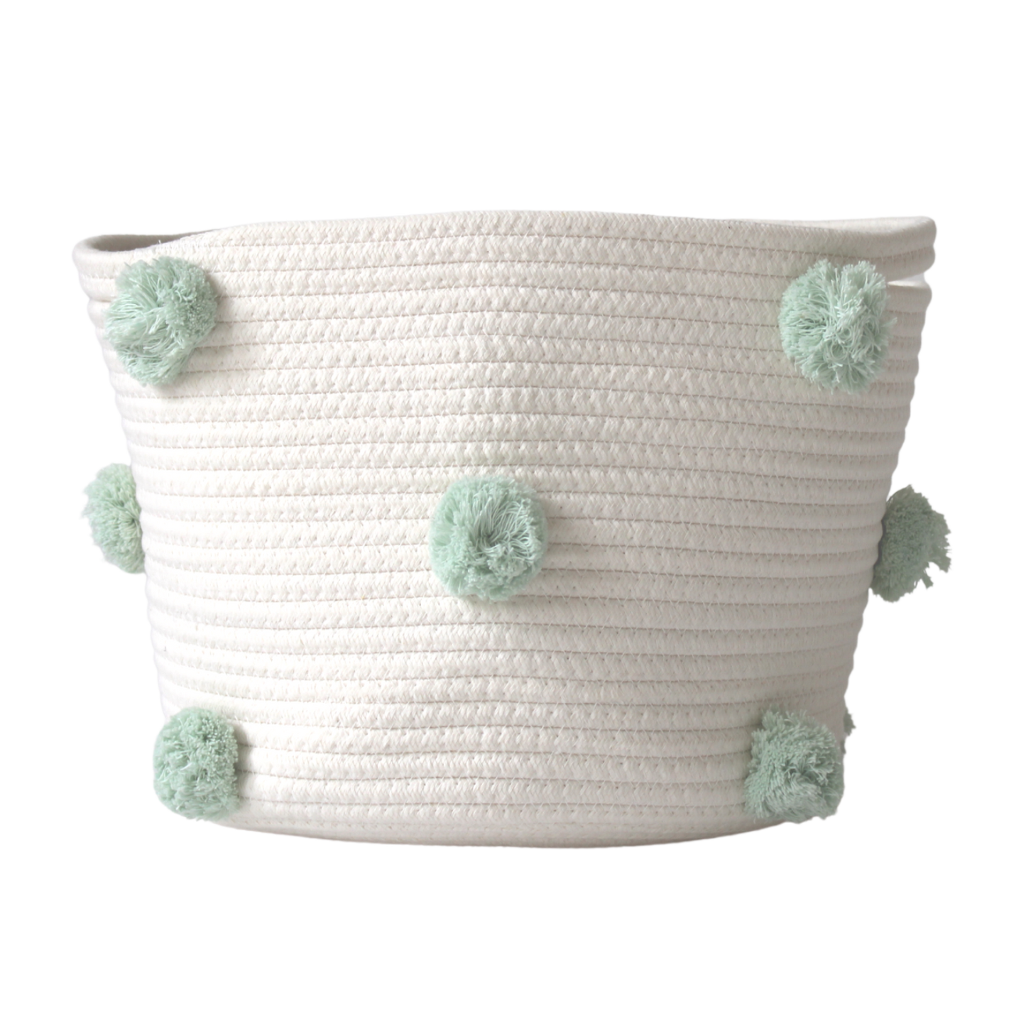 Mint Pom Basket - Medium