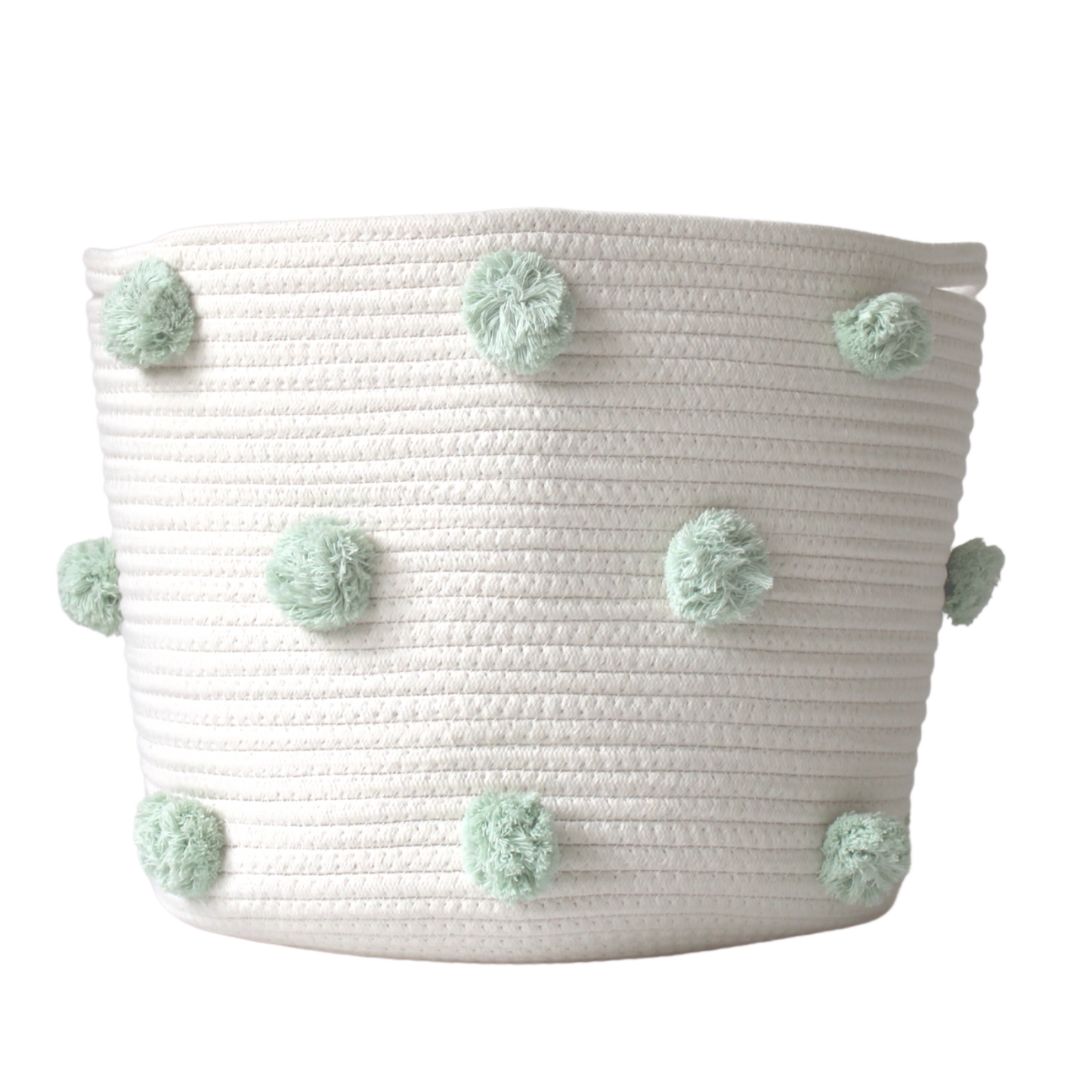 Mint Pom Basket - Large